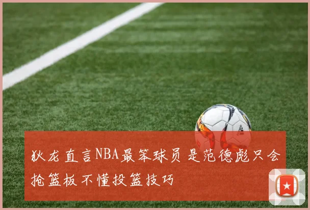 狄龙直言NBA最笨球员是范德彪只会抢篮板不懂投篮技巧